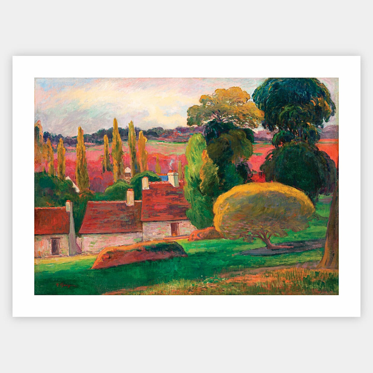 Plakát Farma v Bretani | Paul Gauguin