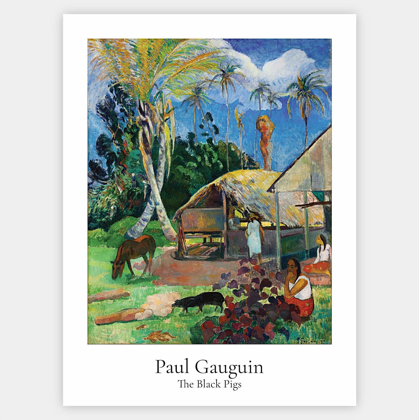 Plakát Černá prasata | Paul Gauguin