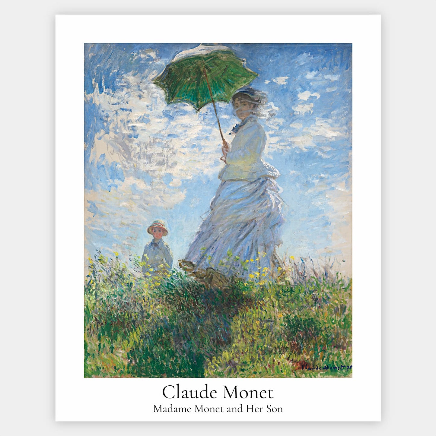 Plakát Madame Monet a její syn | Claude Monet