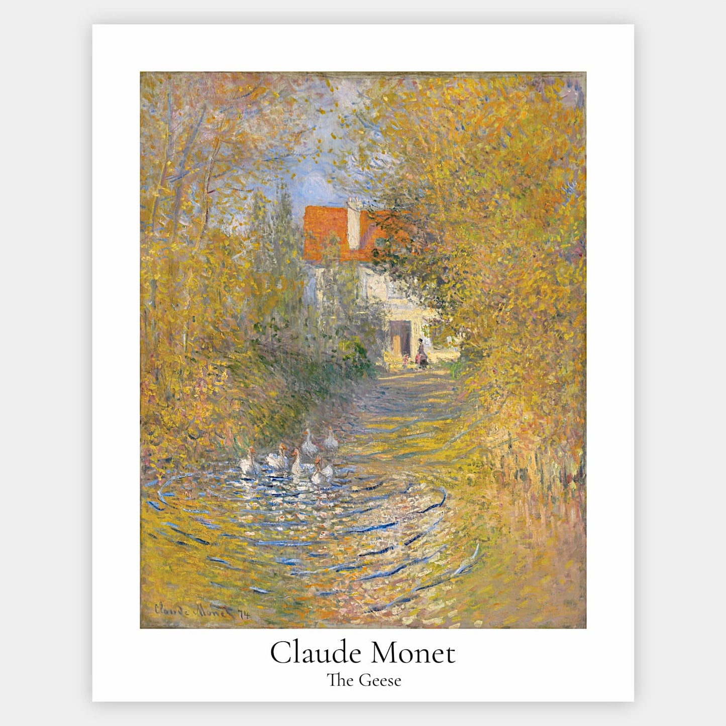 Plakát Husy | Claude Monet