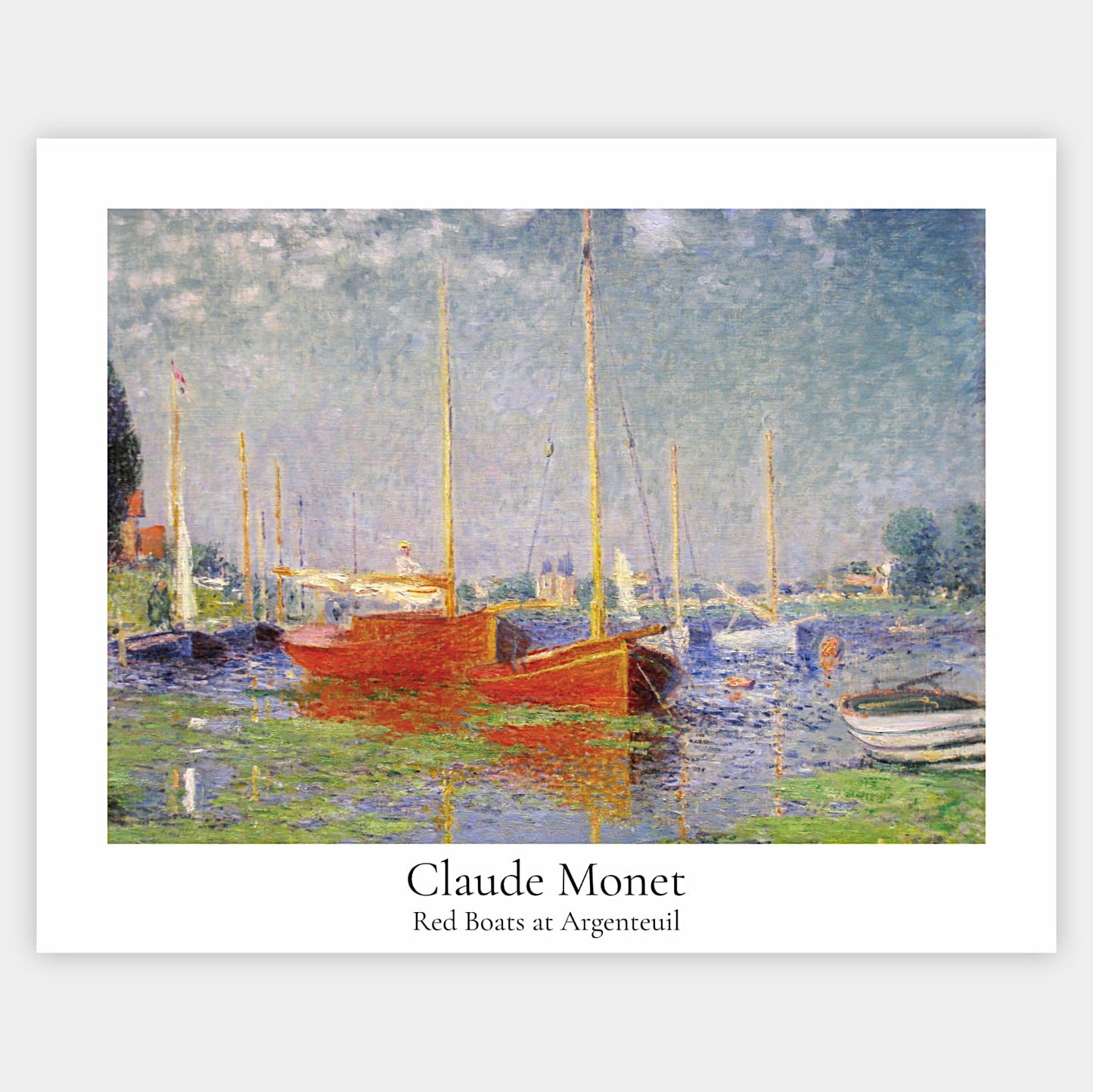 Plakát Červené čluny v Argenteuil | Claude Monet