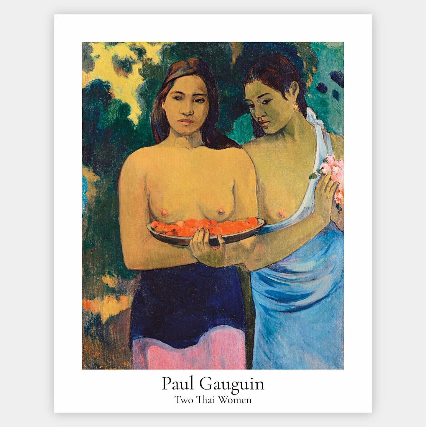 Plakát Dvě tahitské ženy | Paul Gauguin