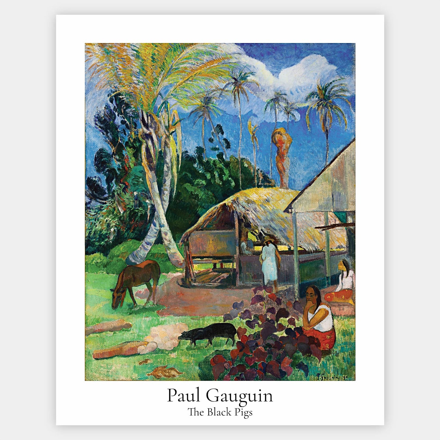 Plakát Černá prasata | Paul Gauguin