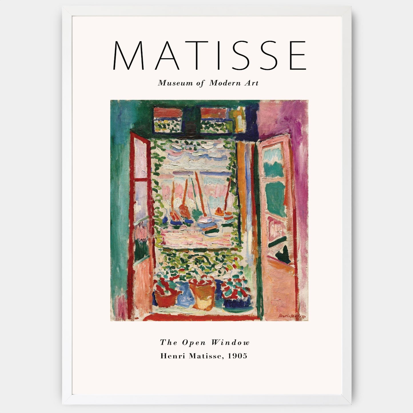 Plakát The Open Window | Henri Matisse