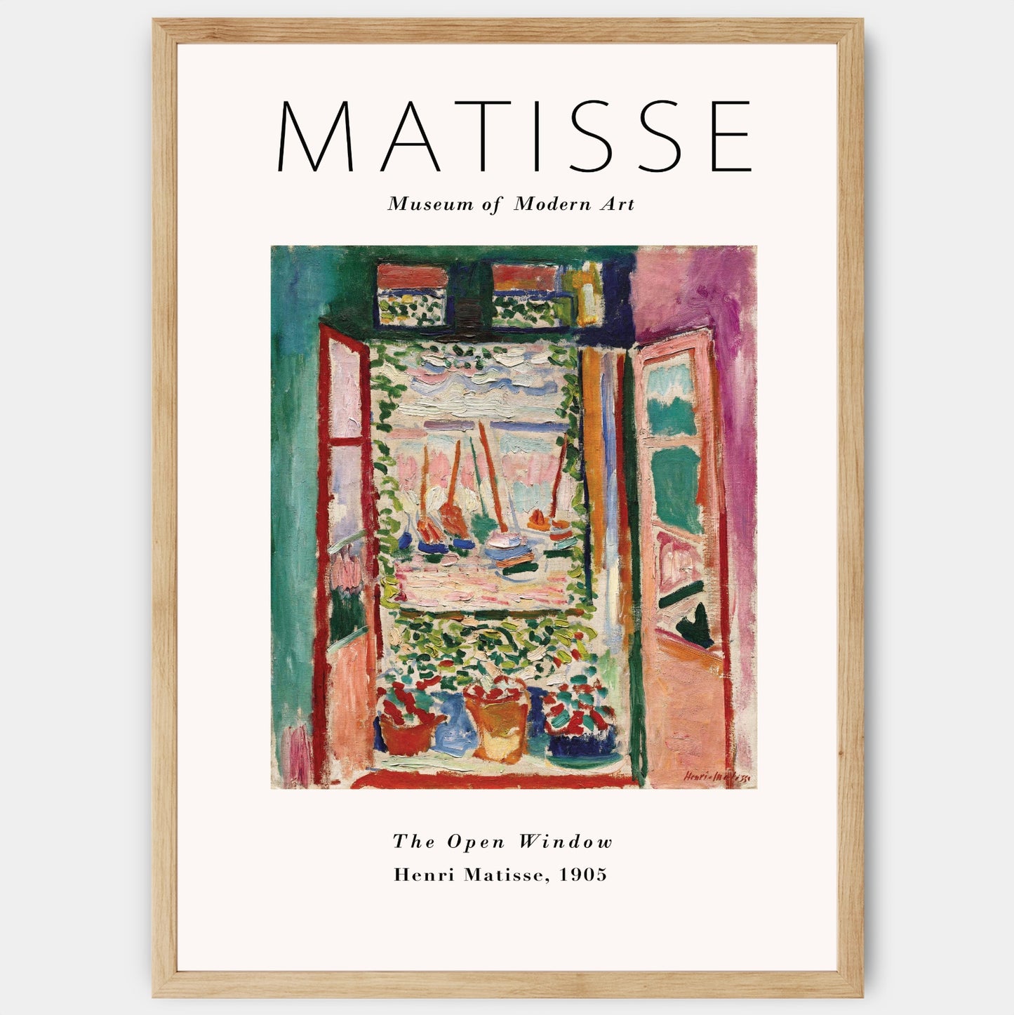 Plakát The Open Window | Henri Matisse
