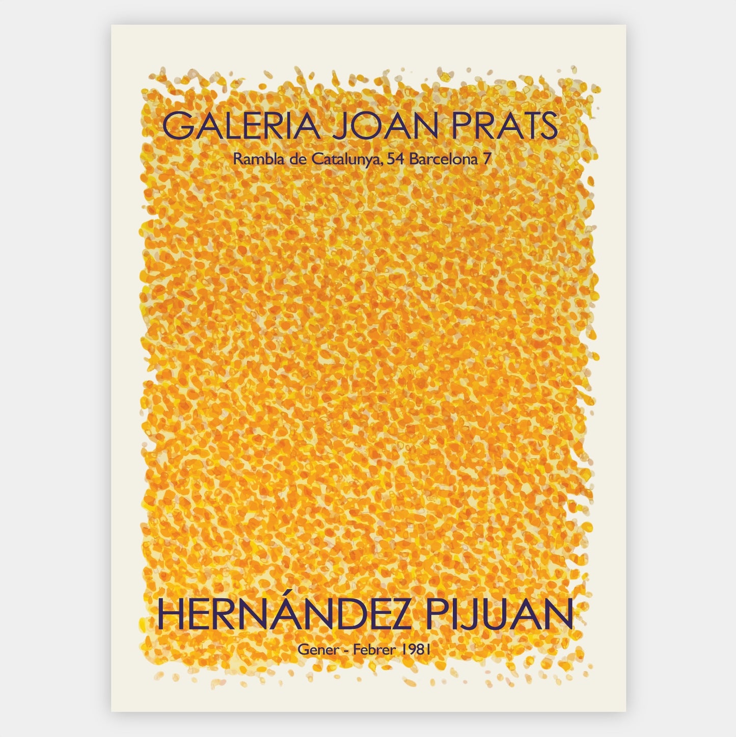 Plakát Yellow Dots | Hernández Pijuan