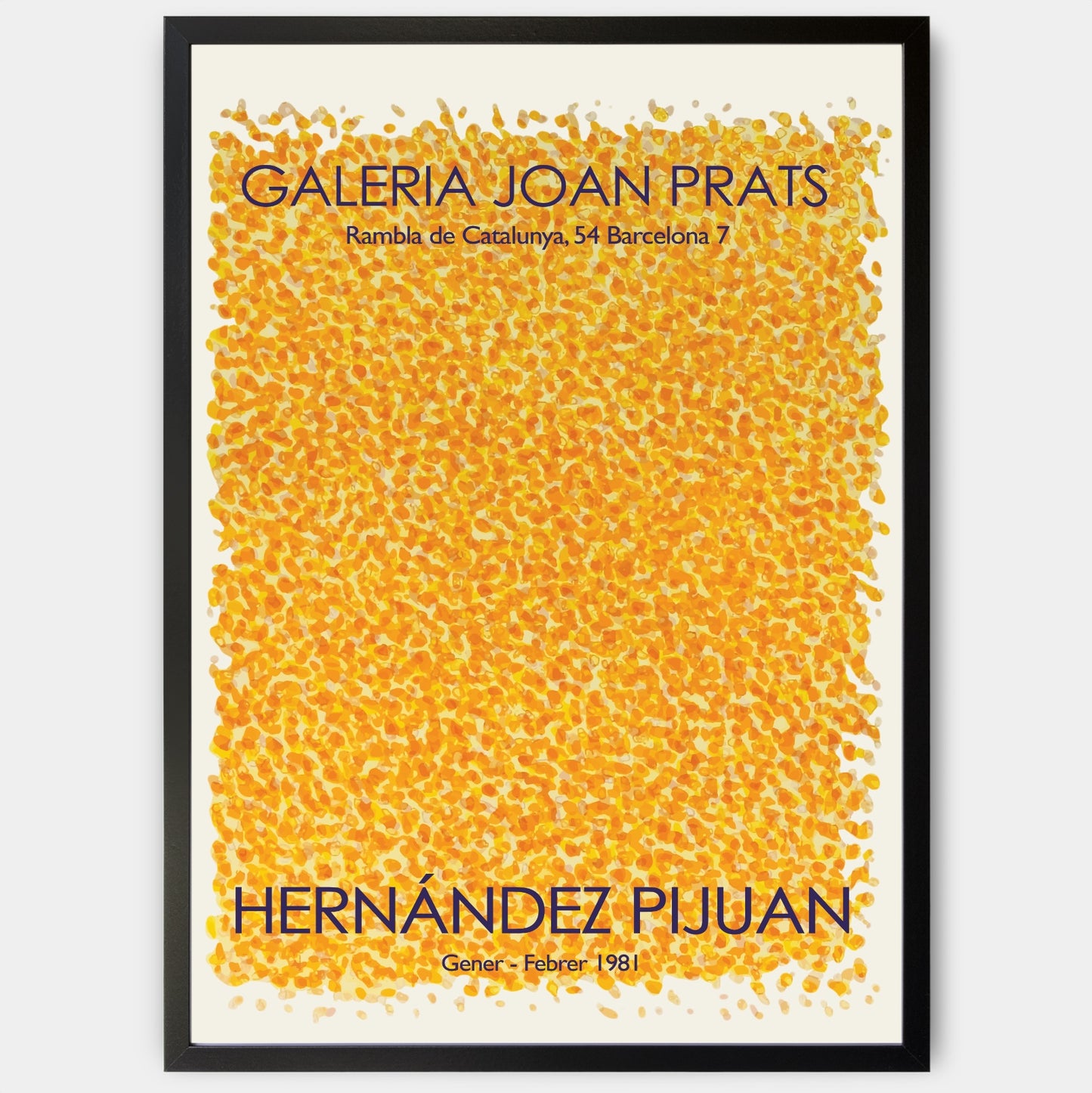 Plakát Yellow Dots | Hernández Pijuan
