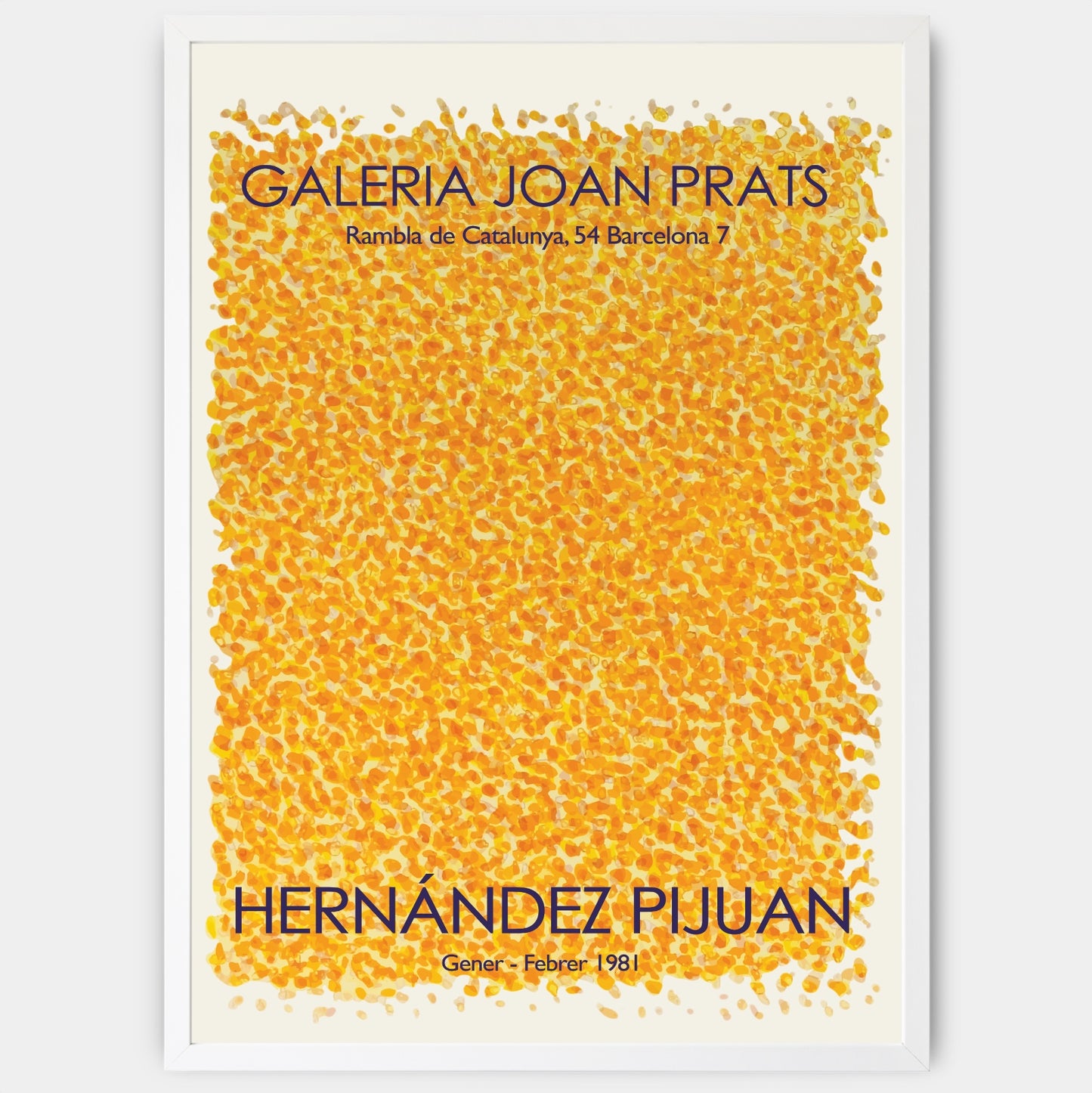 Plakát Yellow Dots | Hernández Pijuan