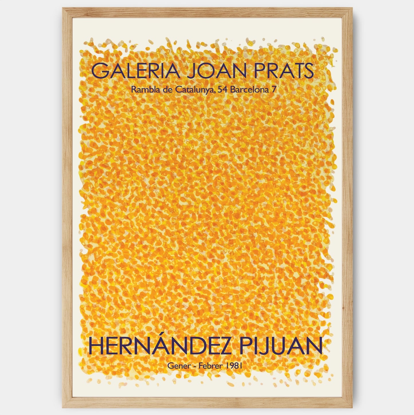 Plakát Yellow Dots | Hernández Pijuan
