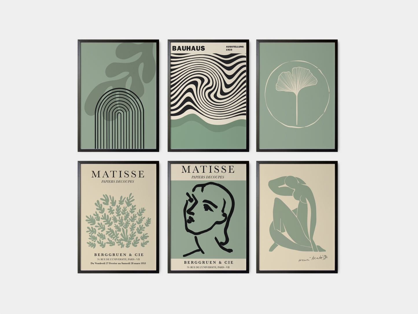 Boho in Green Poster