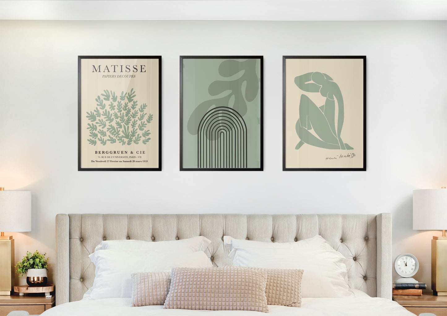 Boho in Green Poster