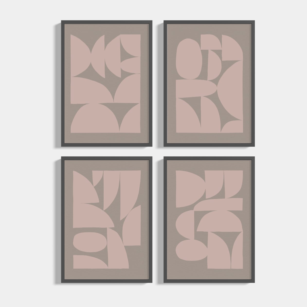 Set of 4 Cardboard posters