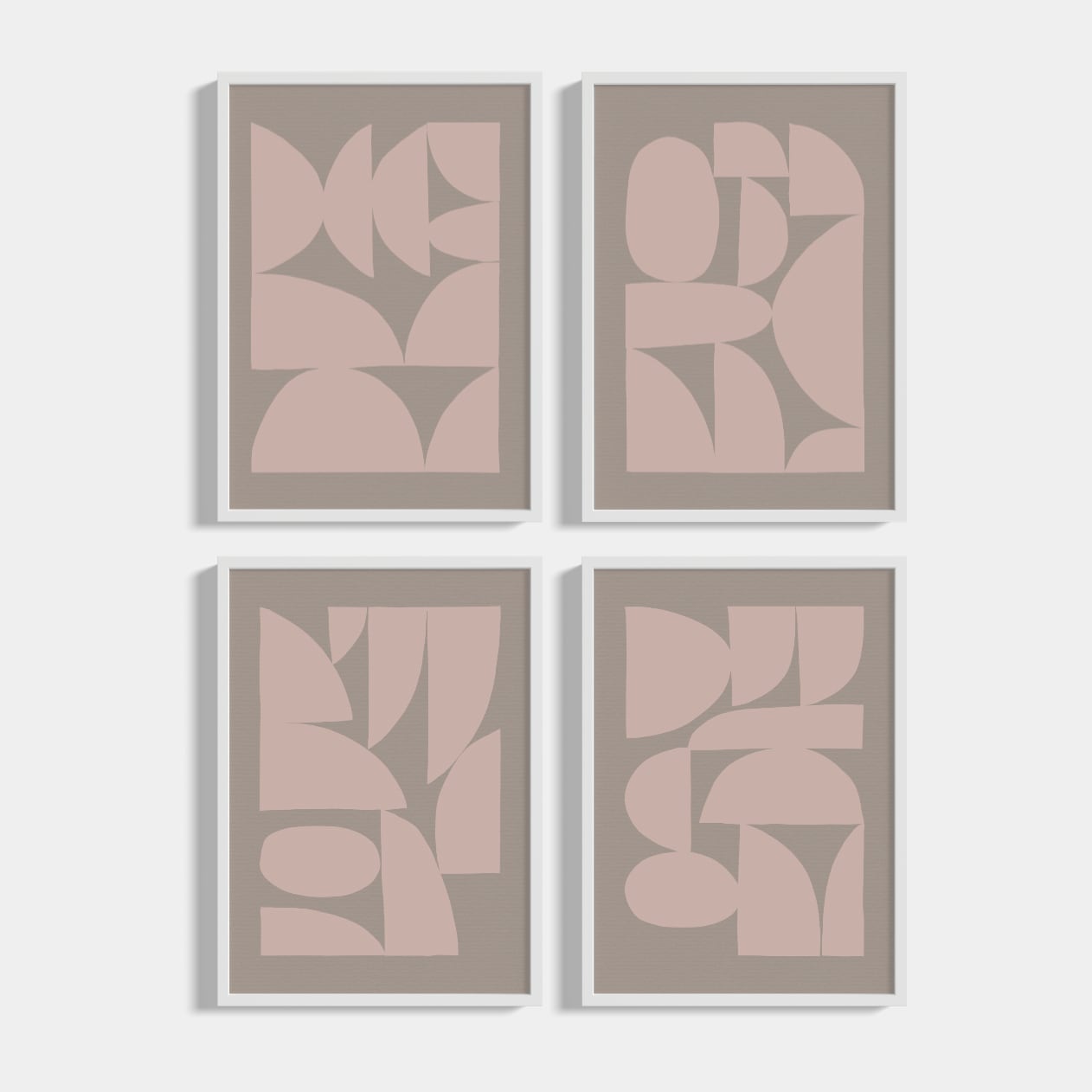 Set of 4 Cardboard posters