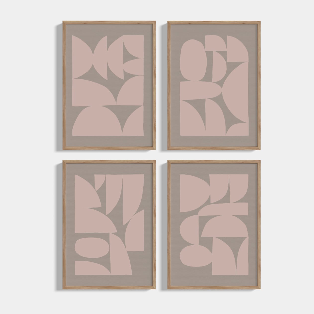 Set of 4 Cardboard posters