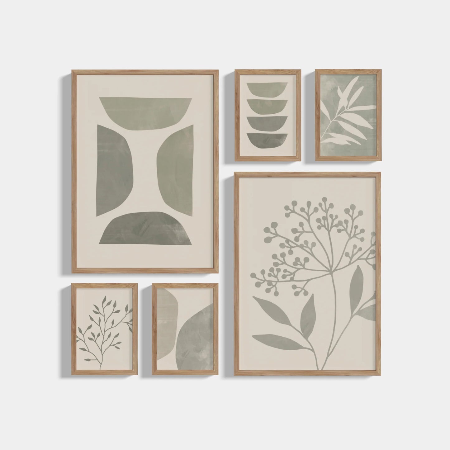 Set of 6 posters Green