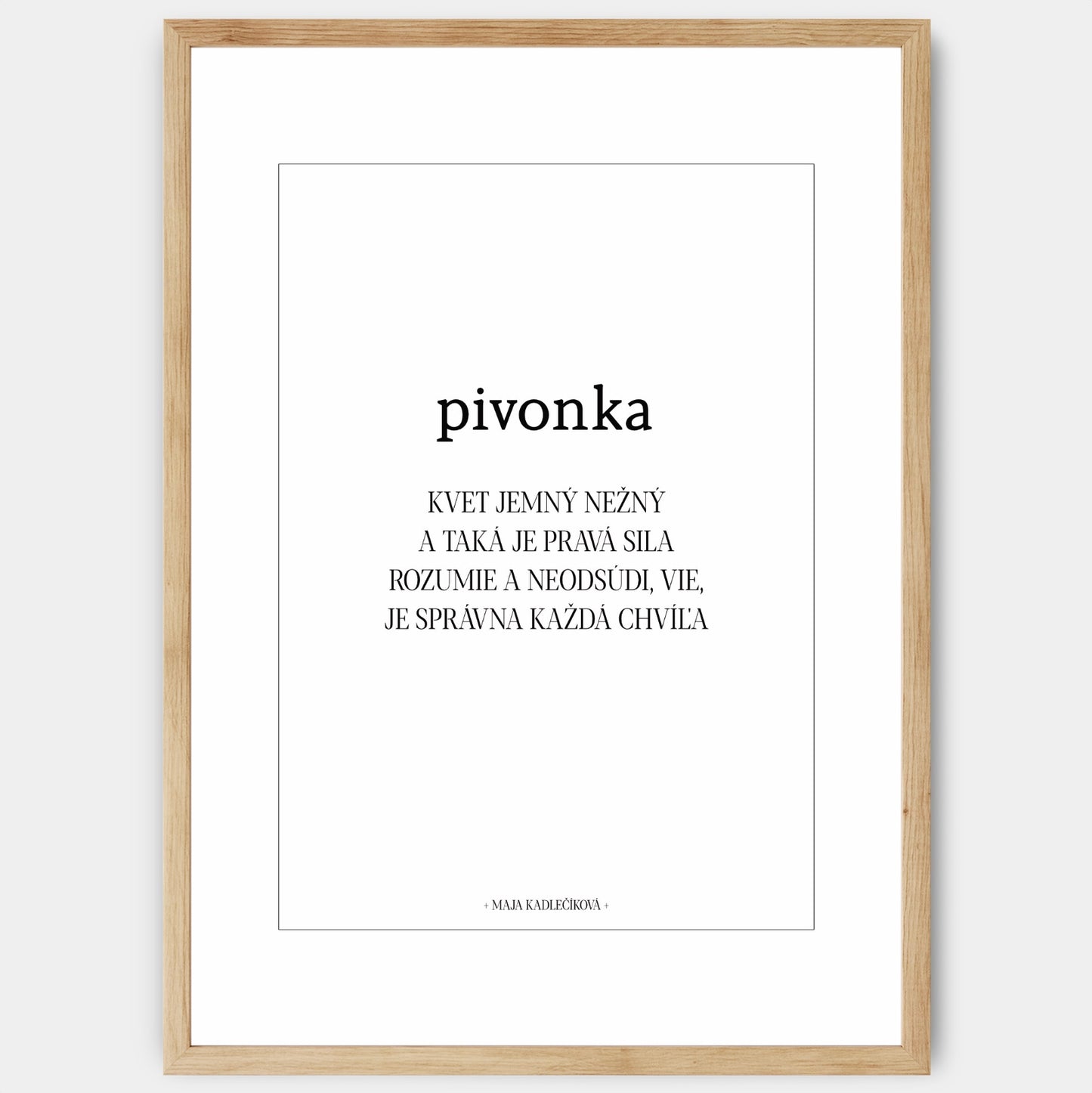 Plagát Pivonka + text