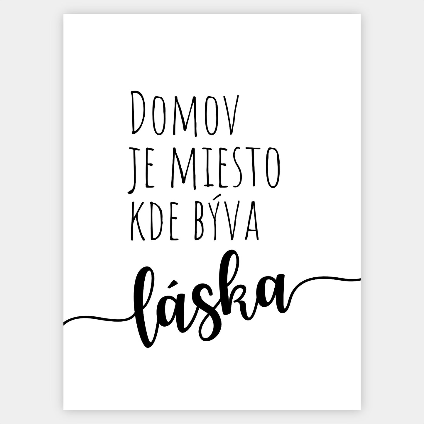 Plagát Domov