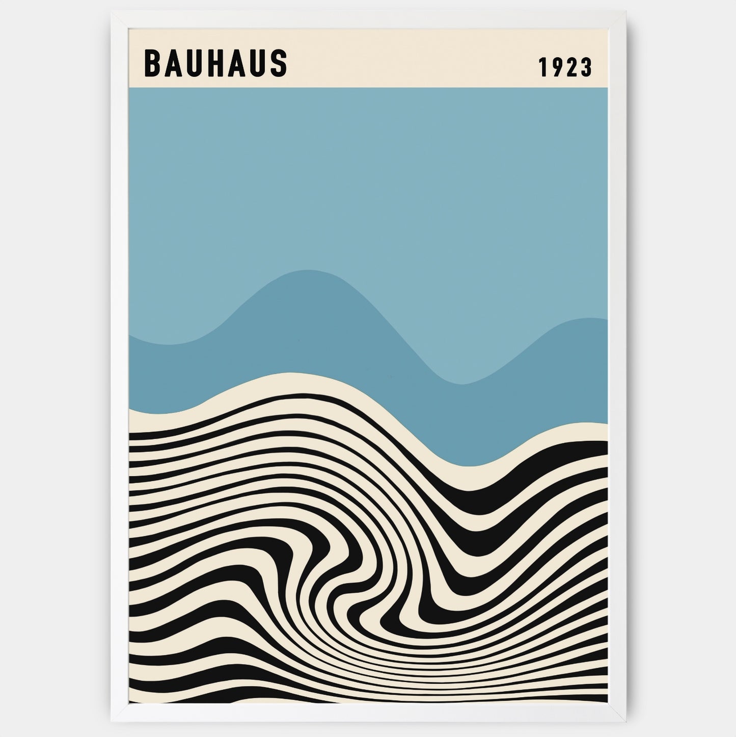 Plagát Bauhaus in Blue