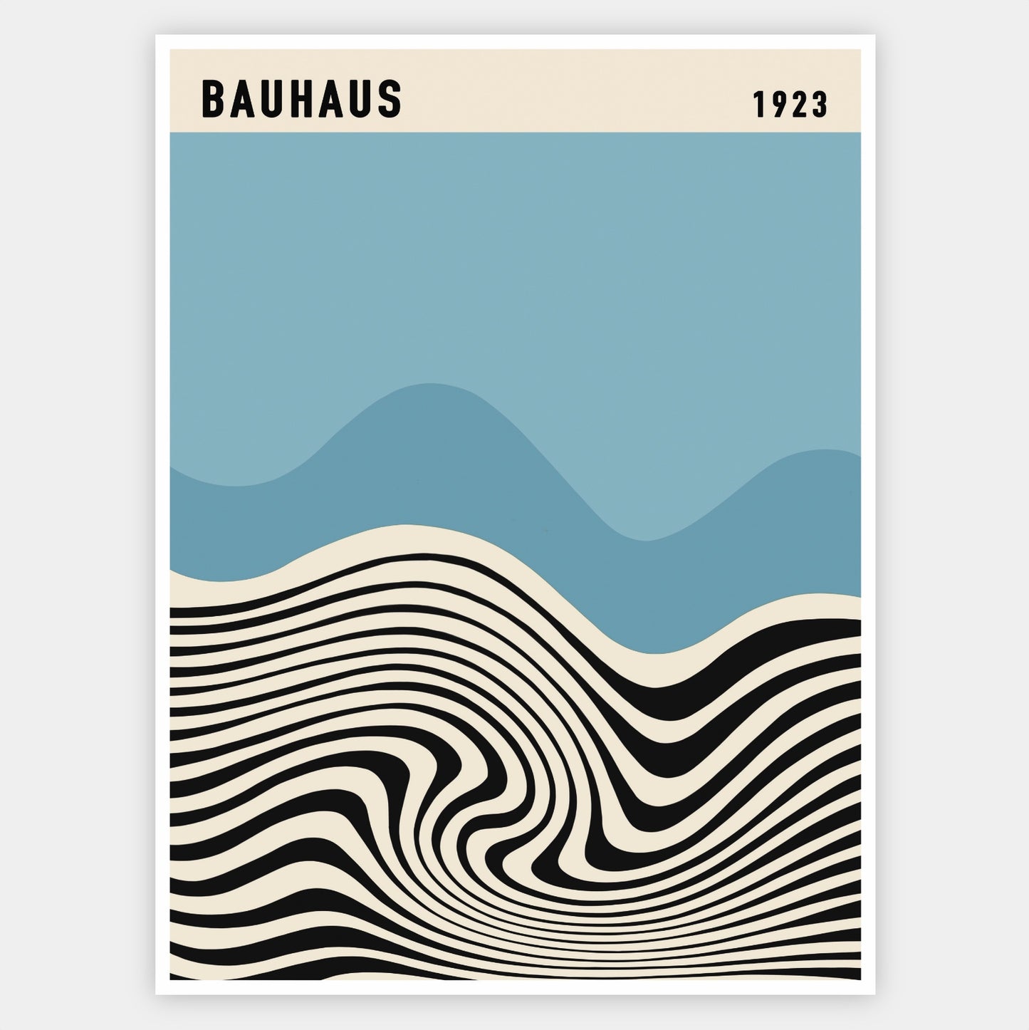 Plagát Bauhaus in Blue