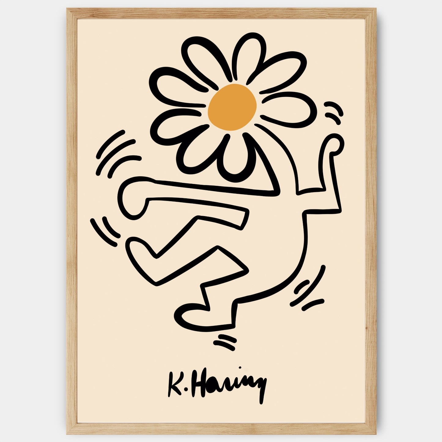 Plagát Flowerhead | Keith Haring