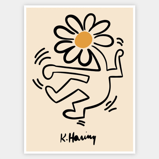 Plakát Flowerhead | Keith Haring