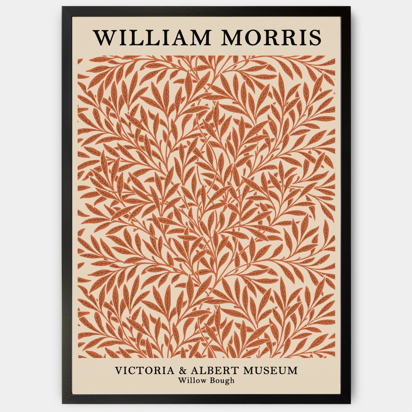 Plagát Willow Bough in Red | William Morris