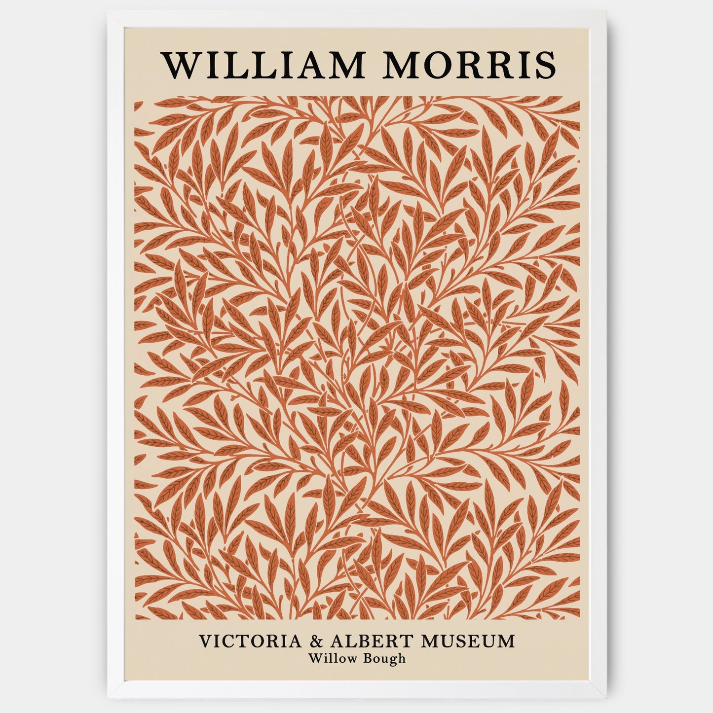 Plagát Willow Bough in Red | William Morris