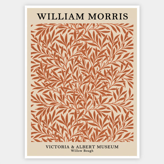 Plakát Willow Bough in Red | William Morris