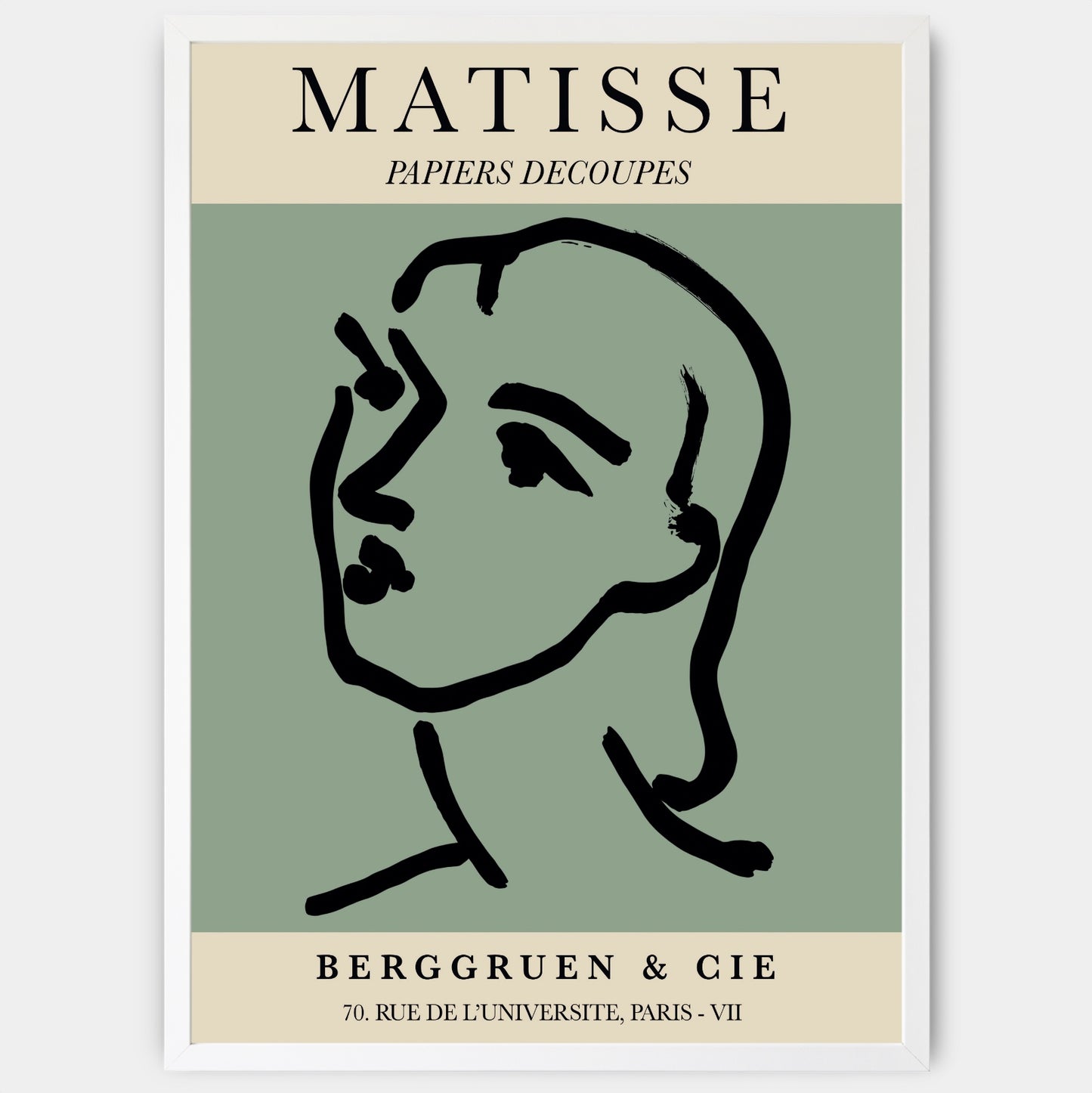 Plagát Head in Green | Matisse