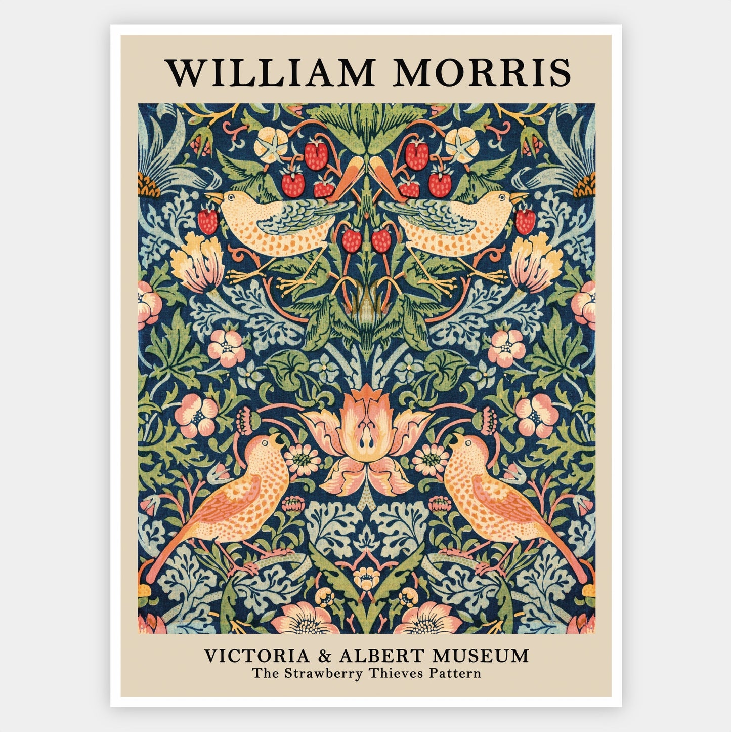 Plagát The Strawberry Thieves Pattern | William Morris