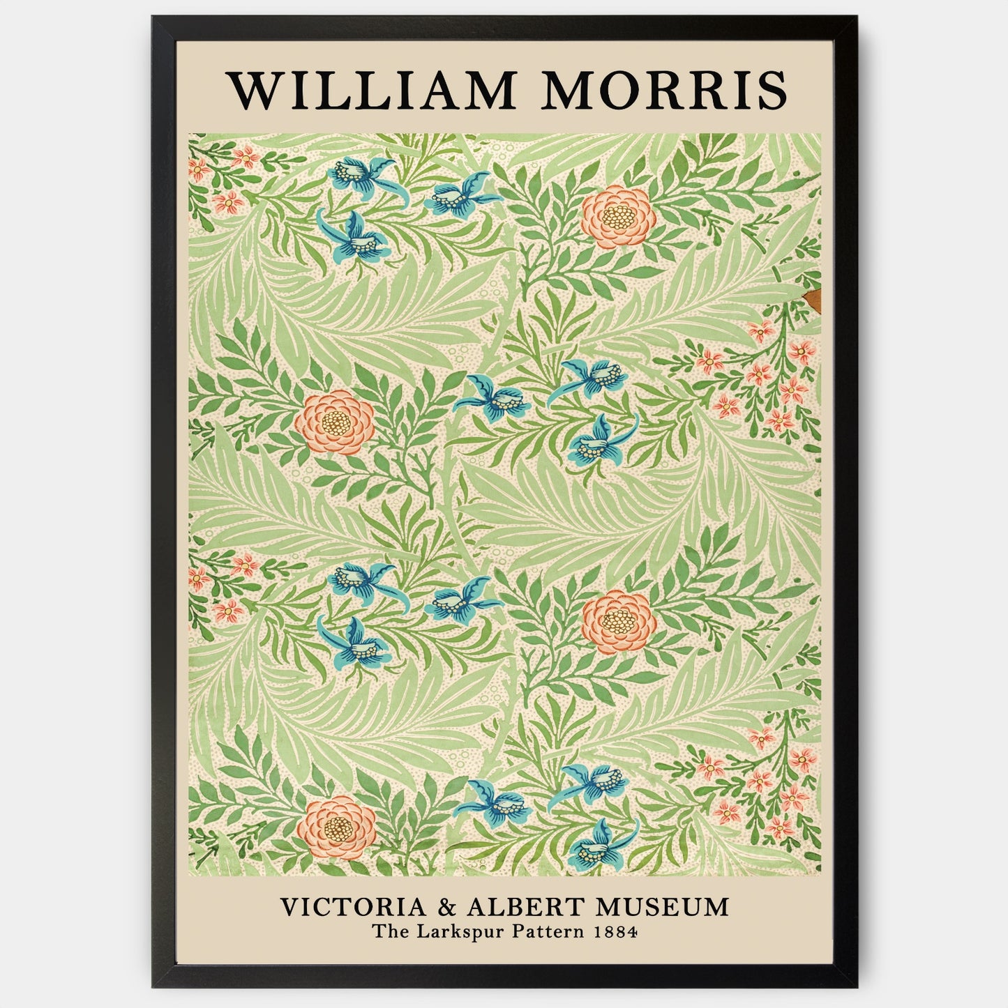 Plagát The Larkspur Pattern | William Morris