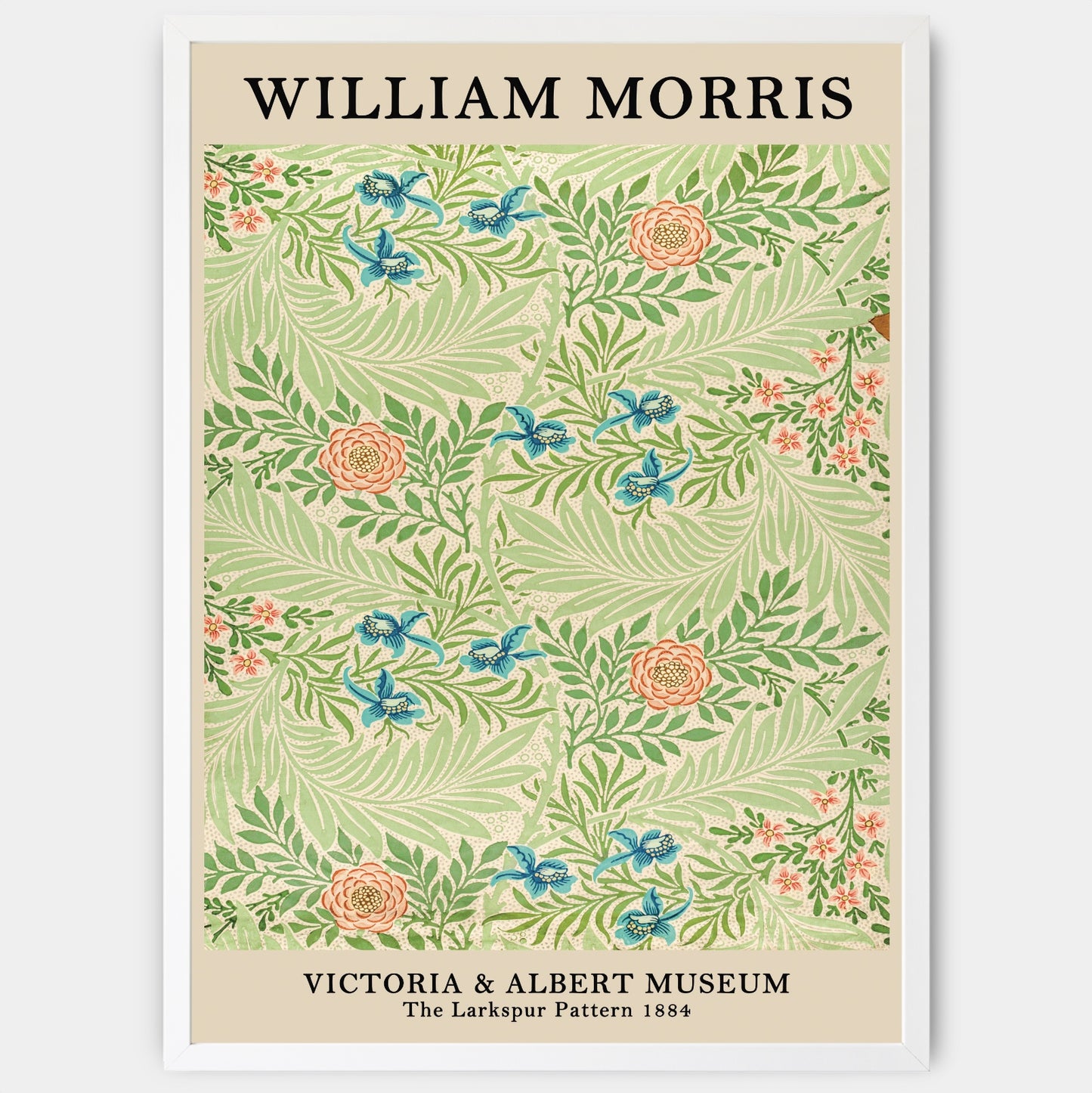 Plagát The Larkspur Pattern | William Morris