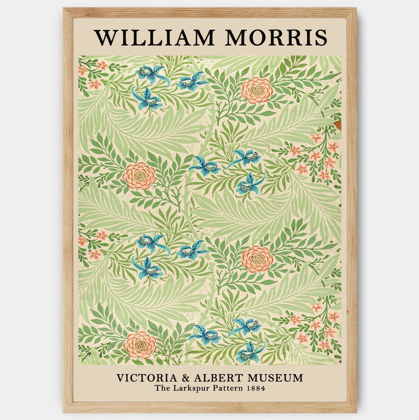 Plagát The Larkspur Pattern | William Morris