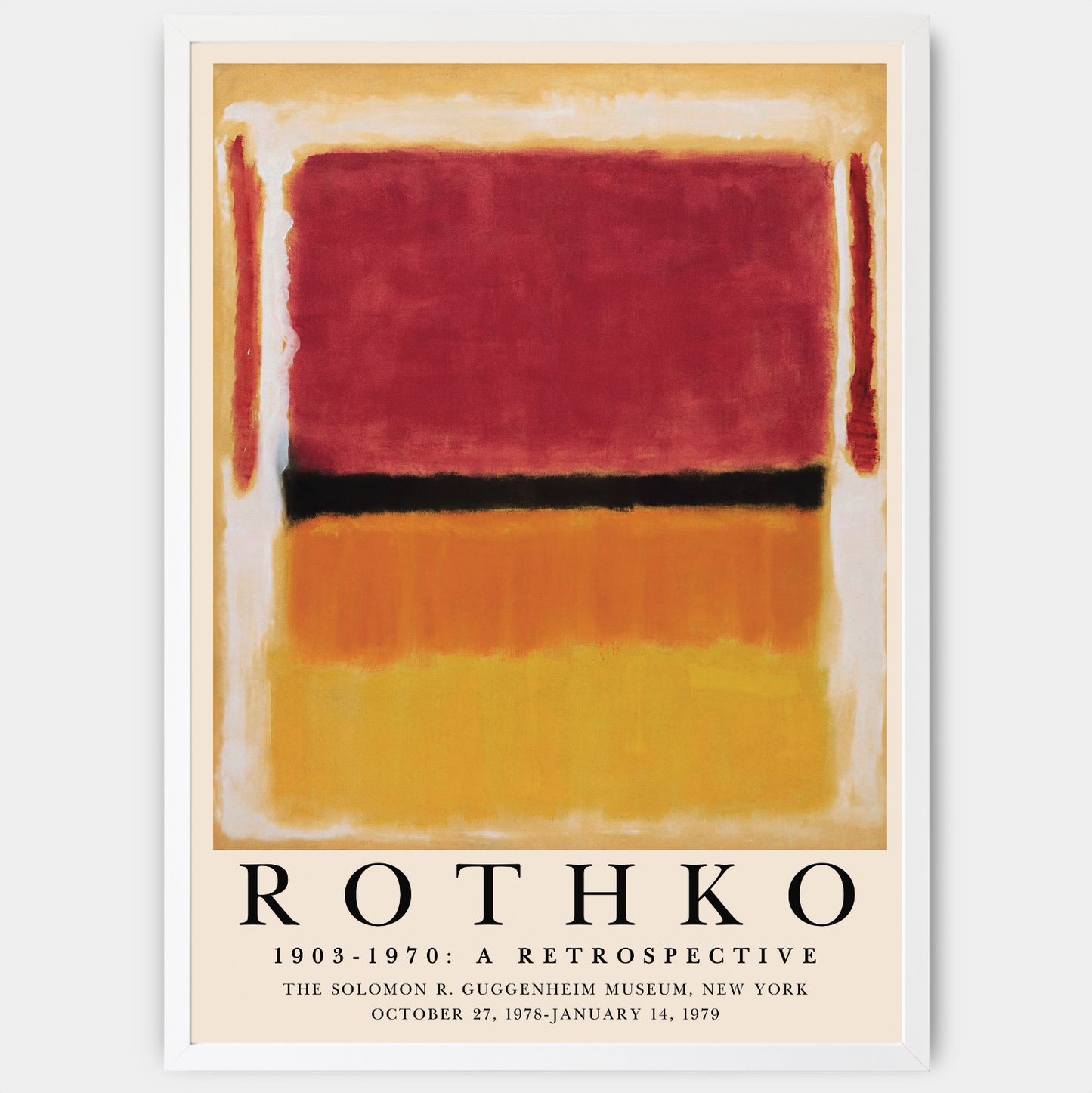 Plagát A Retrospective | Mark Rothko