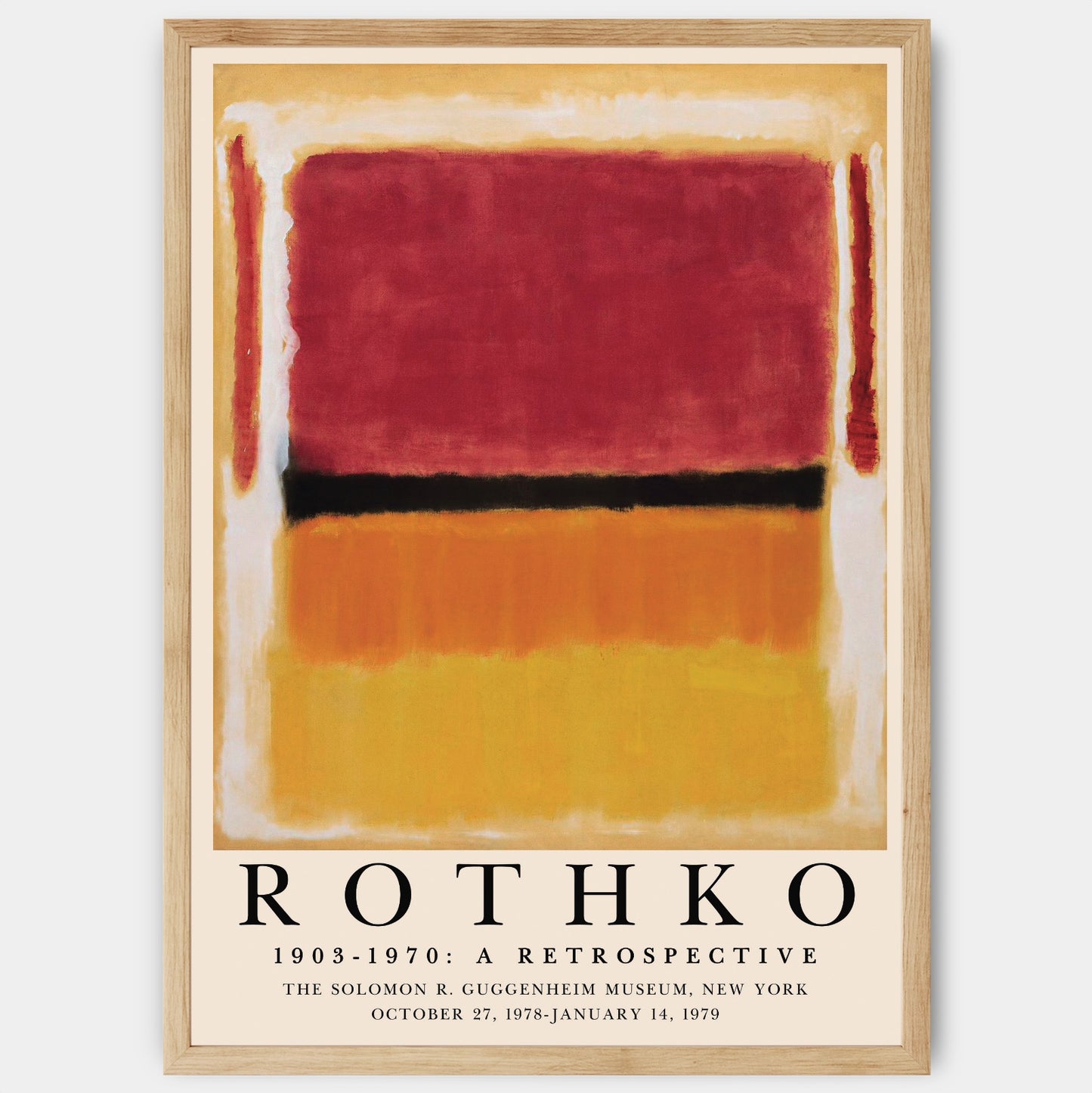 Plagát A Retrospective | Mark Rothko