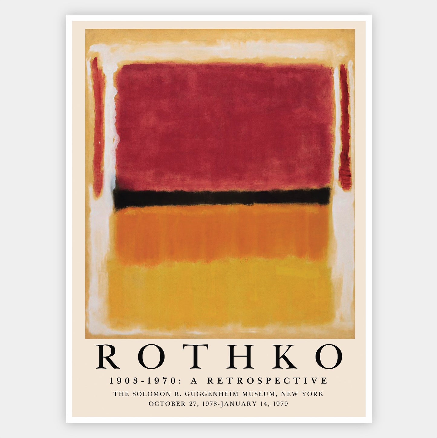 Plagát A Retrospective | Mark Rothko