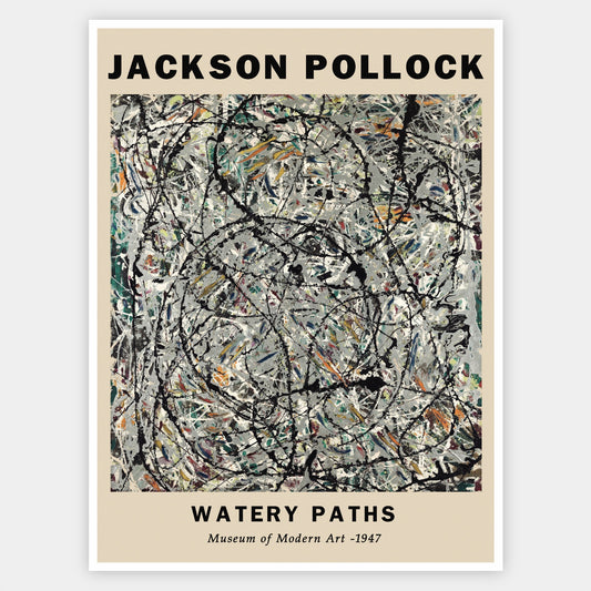 Plakát Watery Paths | Jackson Pollock