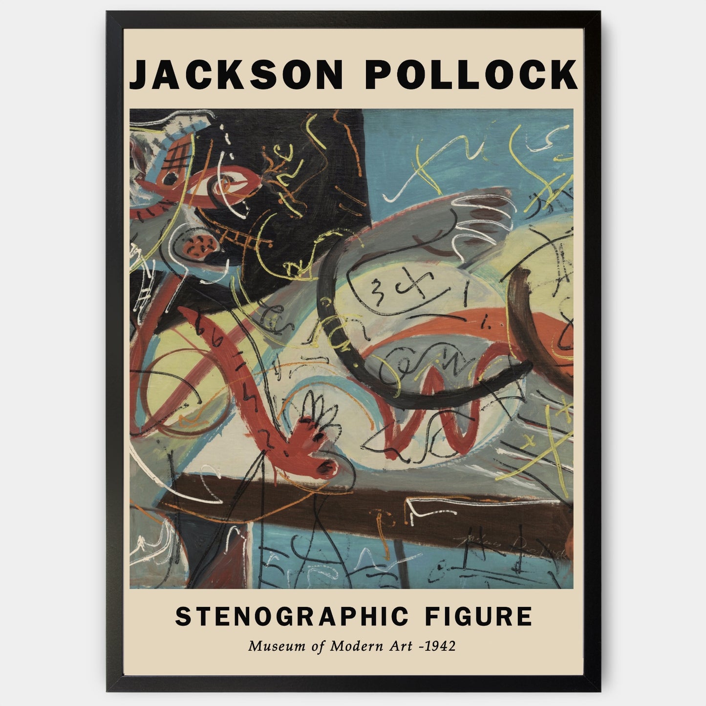 Plagát Stenographic Figure | Jackson Pollock