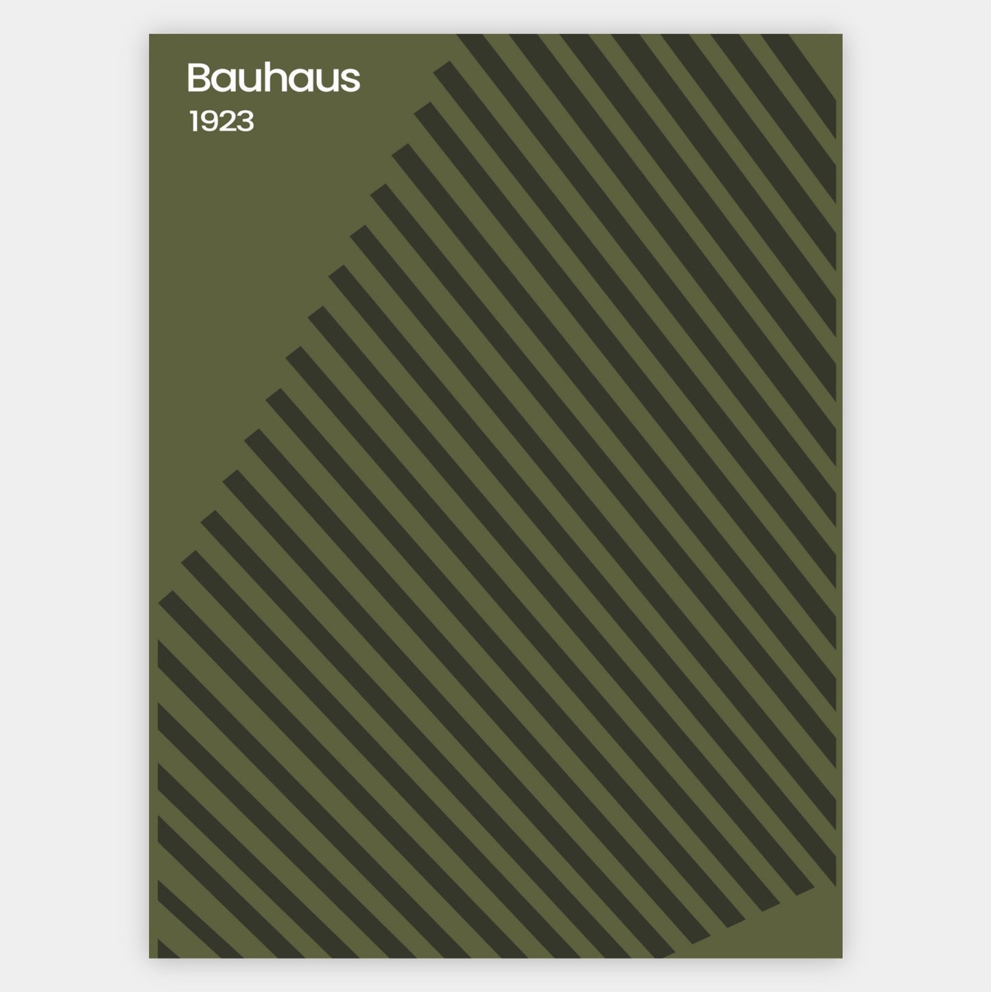 Plagát Bauhaus Lines in Green