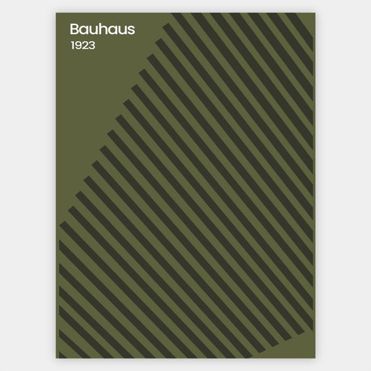 Plakát Bauhaus Lines in Green