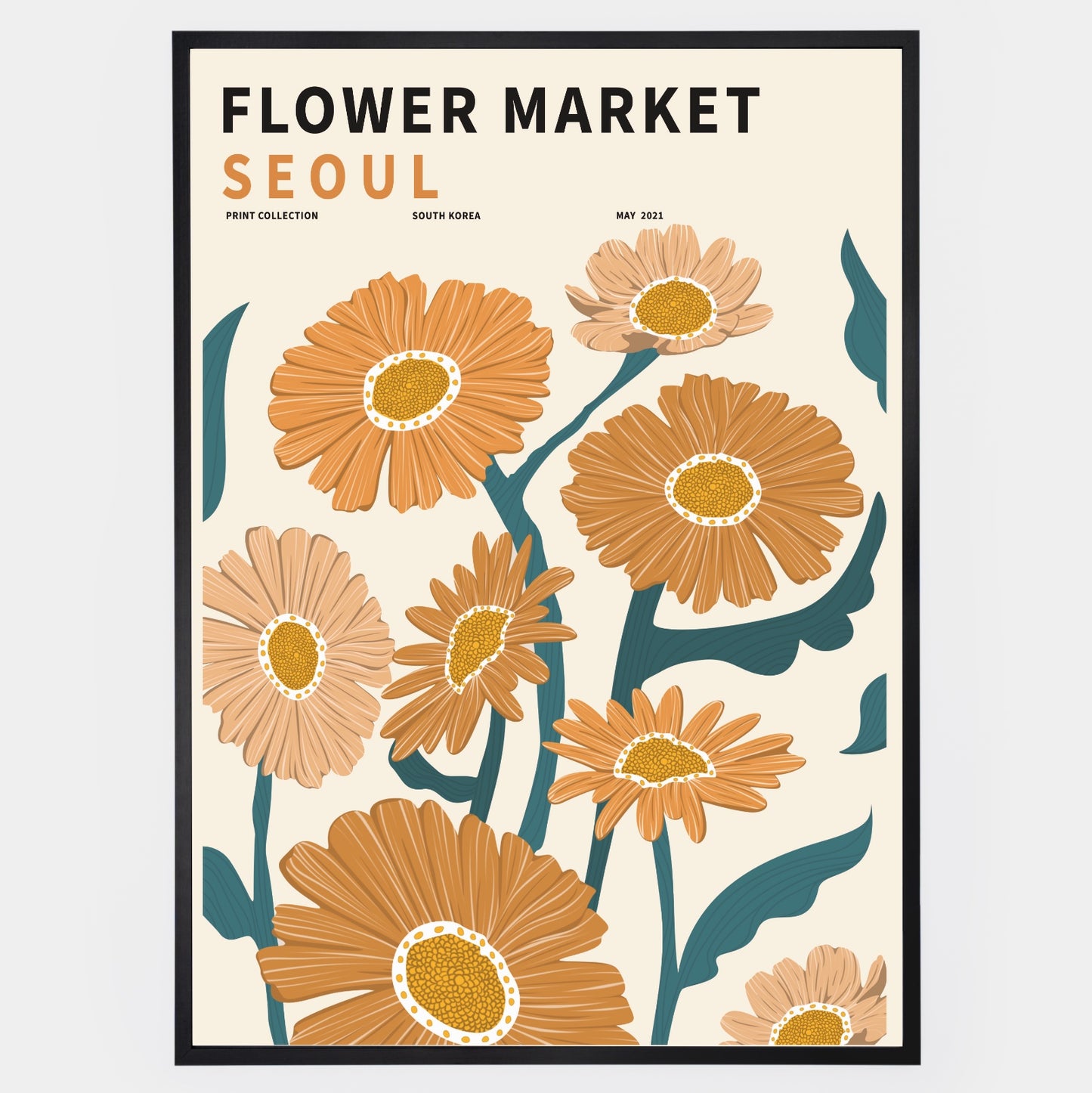 Plagát Flower Market Seoul II.