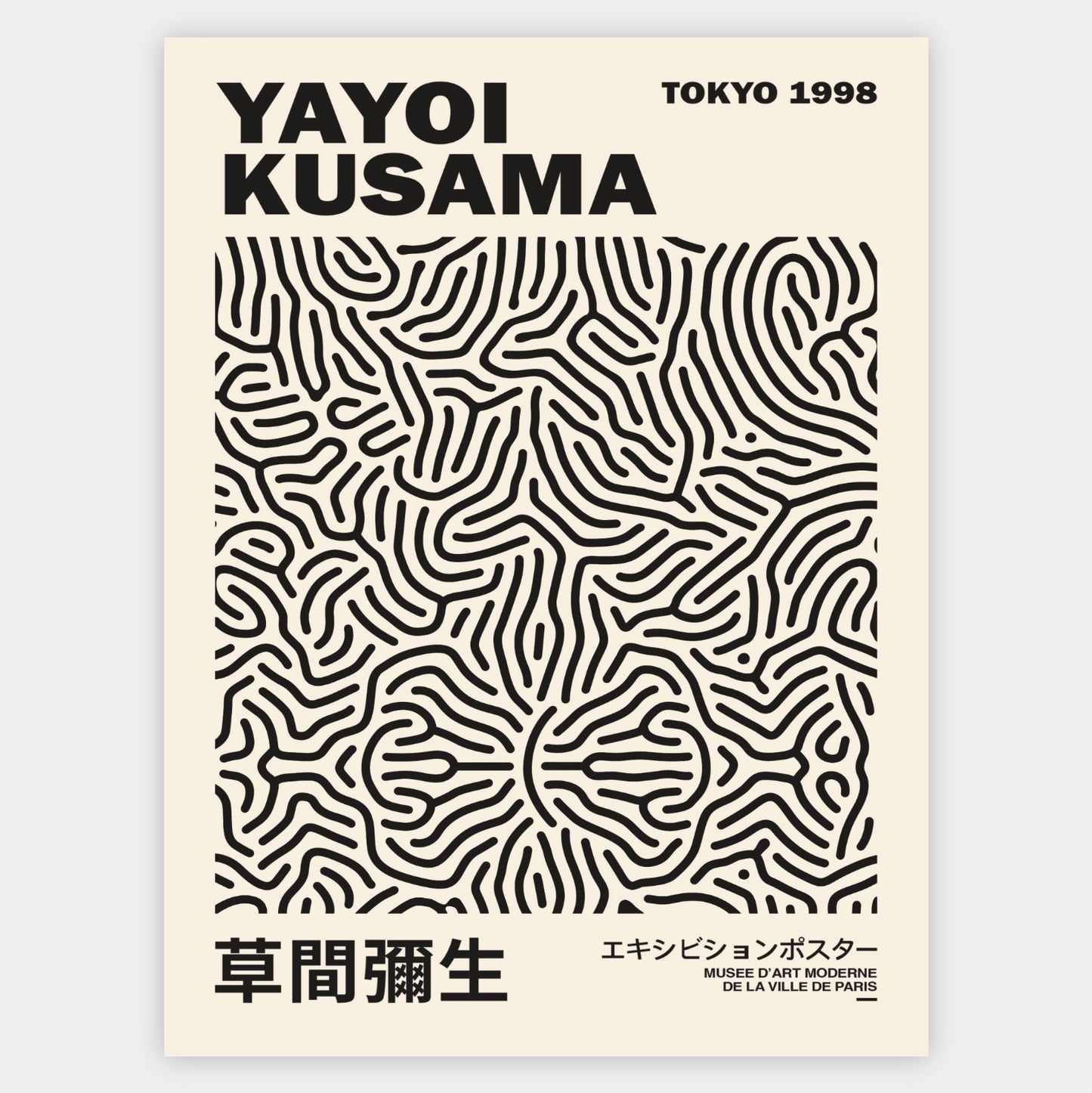 Plagát Tokyo Black | Yayoi Kusama