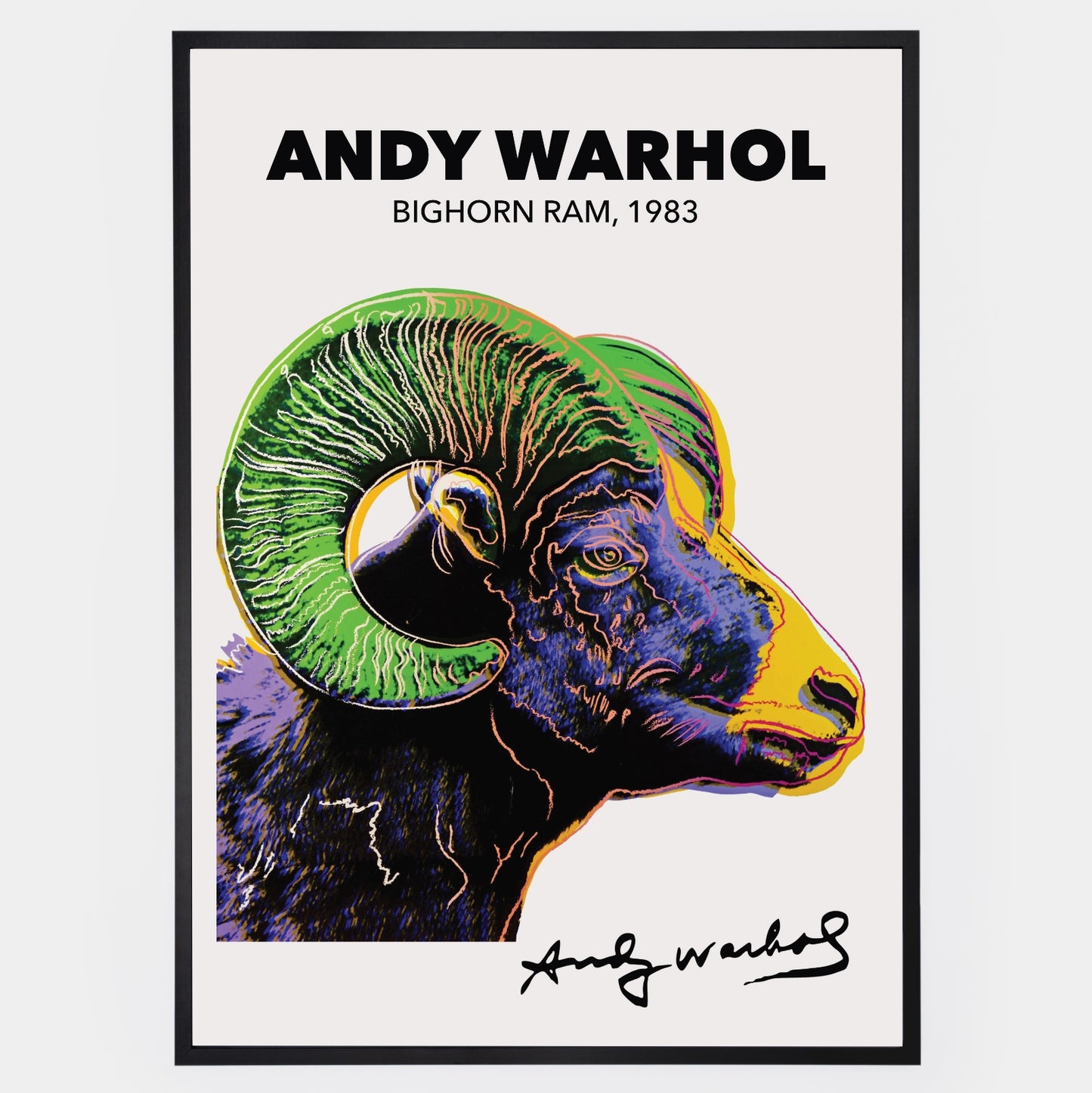 Plagát Bighorn Ram | Andy Warhol