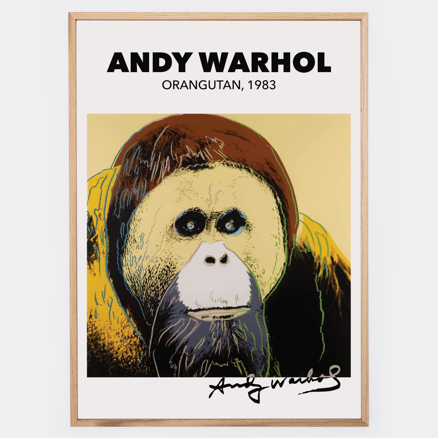 Plagát Orangutan | Andy Warhol