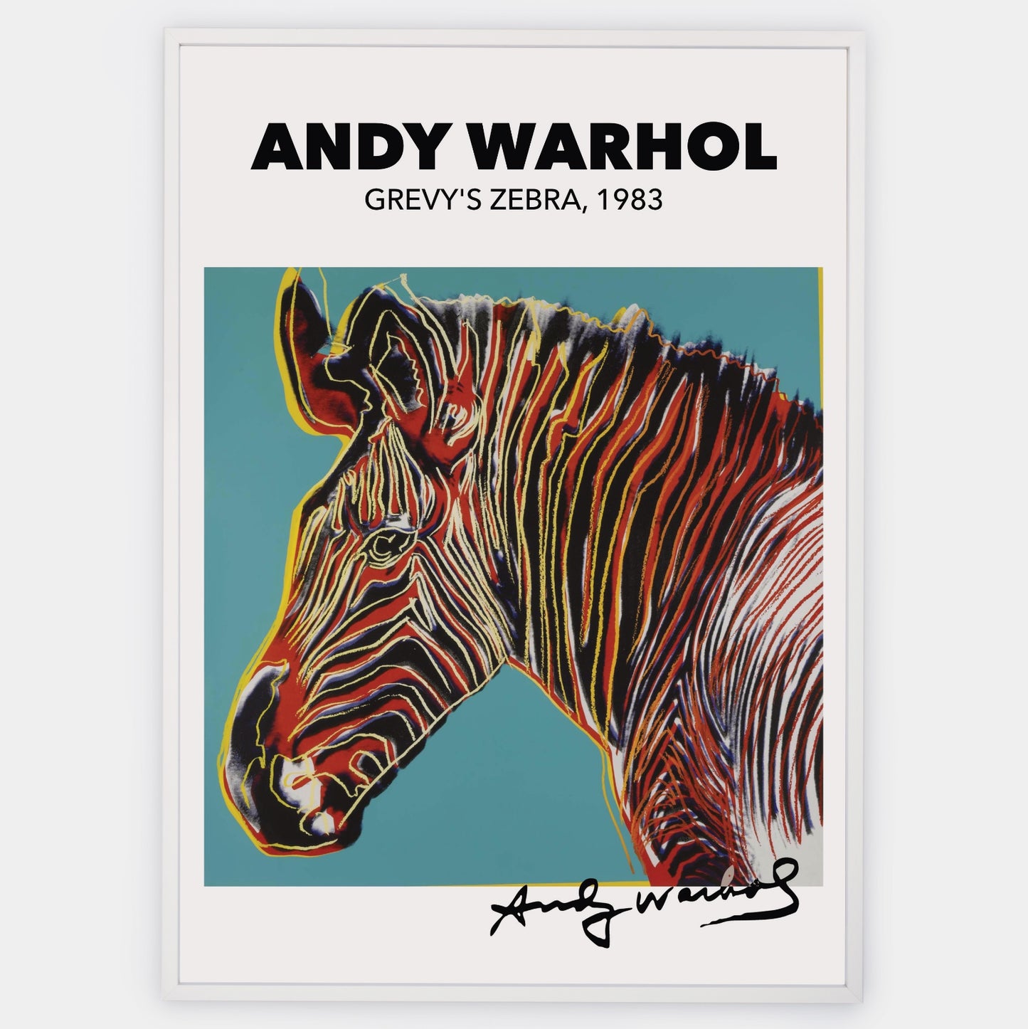 Plagát Grevy's Zebra | Andy Warhol