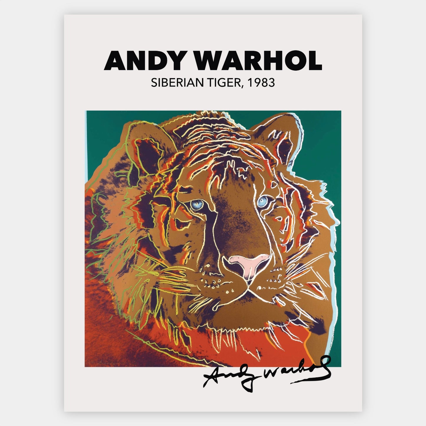 Plakát Siberian Tiger | Andy Warhol