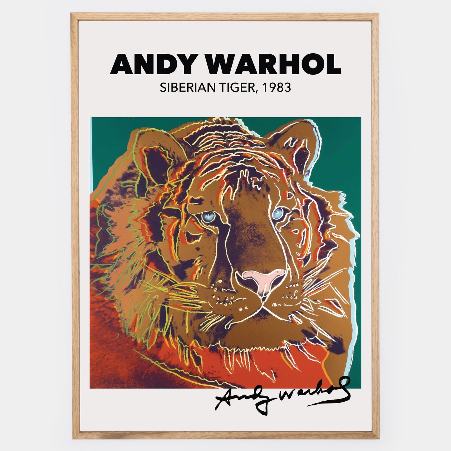 Plakát Siberian Tiger | Andy Warhol