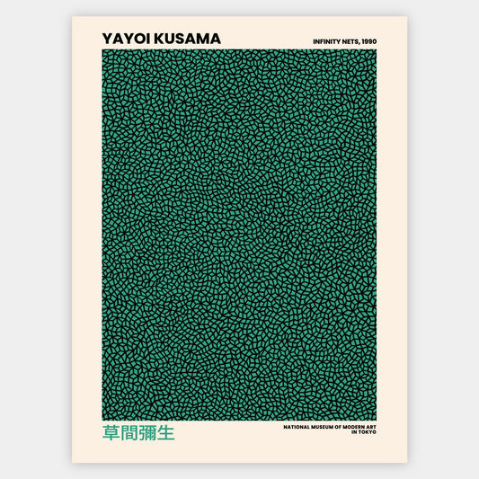 Plagát Green Infinity Nets | Yayoi Kusama