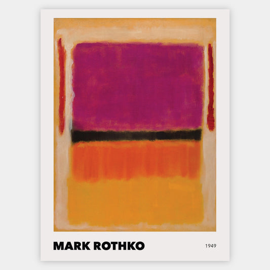 Plagát Red, Violet, Black, Orange, Yellow on Yellow | Mark Rothko