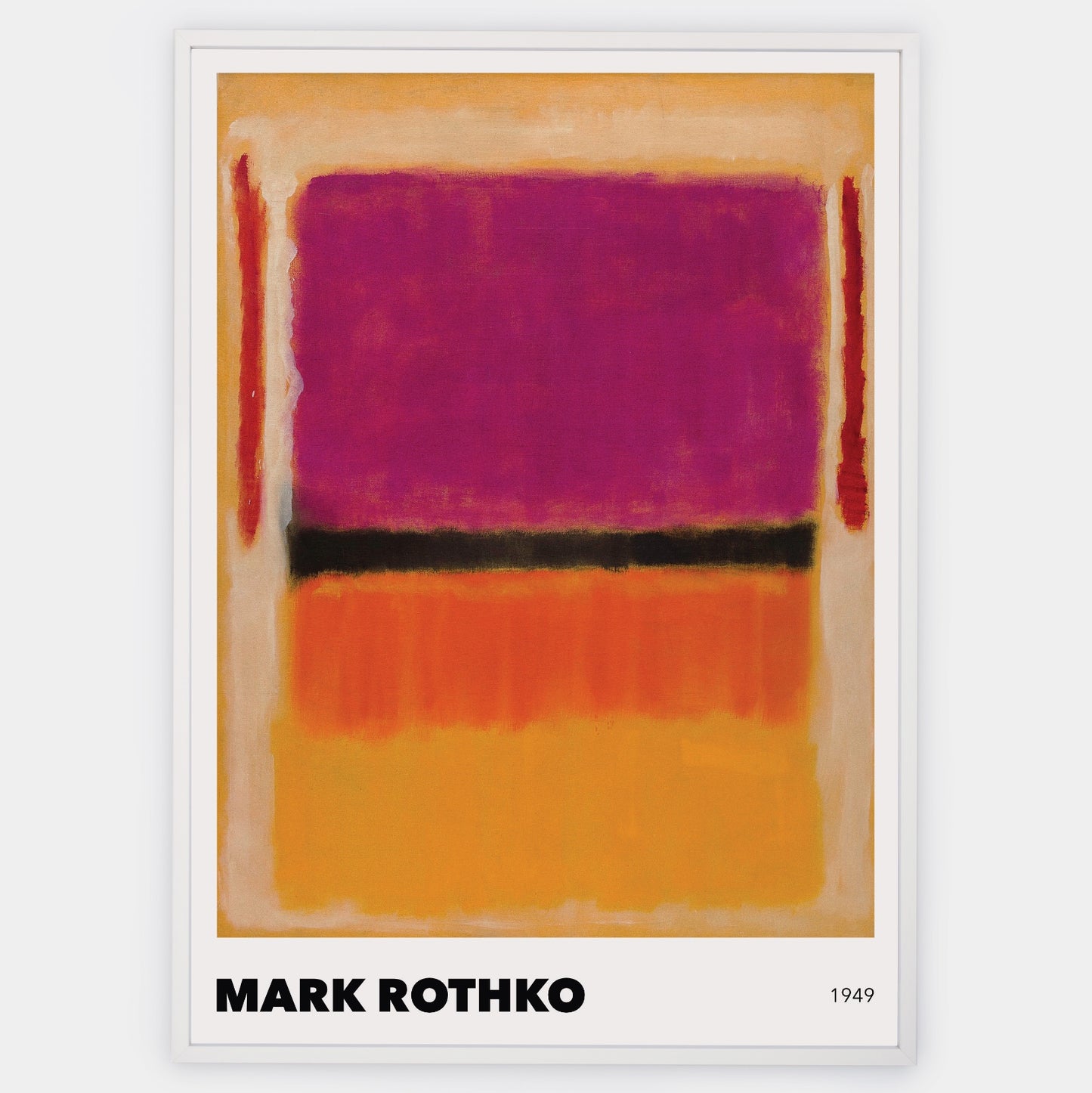 Plagát Red, Violet, Black, Orange, Yellow on Yellow | Mark Rothko